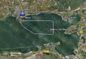 Catamaran Mansathau pour promenade sur l'étand de Thau par Sète Croisières